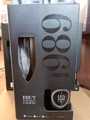 LUA JAZZ. Brut 75 CL. Estuche de 2 botellas y 2 copas