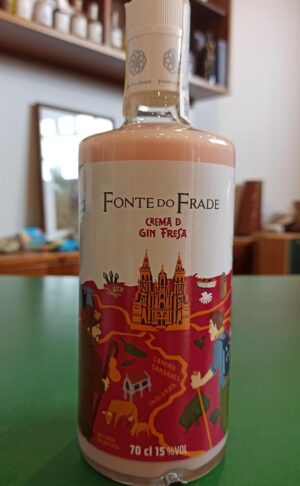 FONTE DO FRADE. Crema de Gin Fresa 70 CL